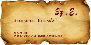 Szemerei Enikő névjegykártya