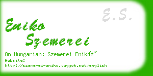 eniko szemerei business card